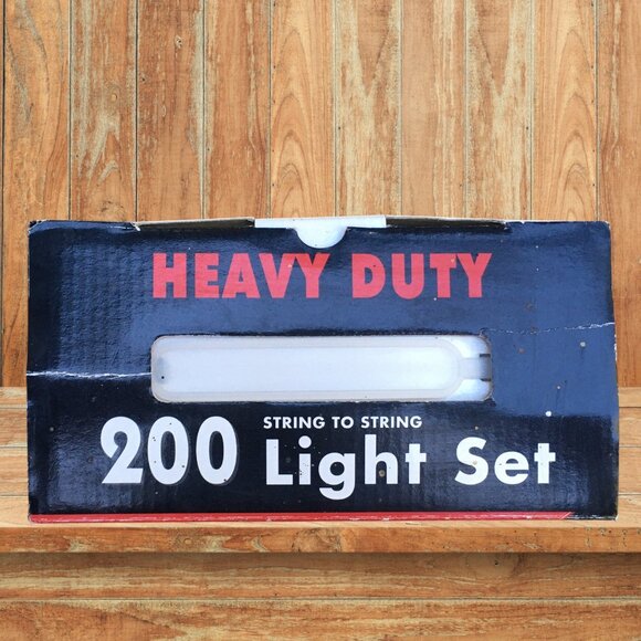 Christmas Light Set 200 Count Heavy Duty Indoor/Outdoor Clear String-to-String - Picture 4 of 11